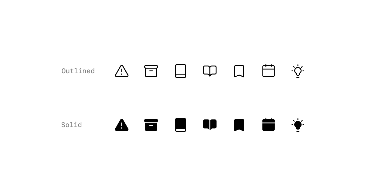 Icon types